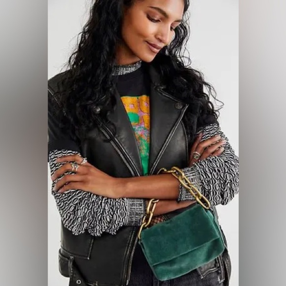Free People Charlie Chain Leather Crossbody bag - Picture 4 of 14